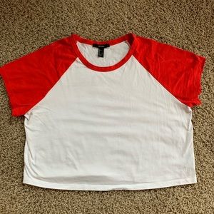 Woman’s Forever 21 cropped shirt size large